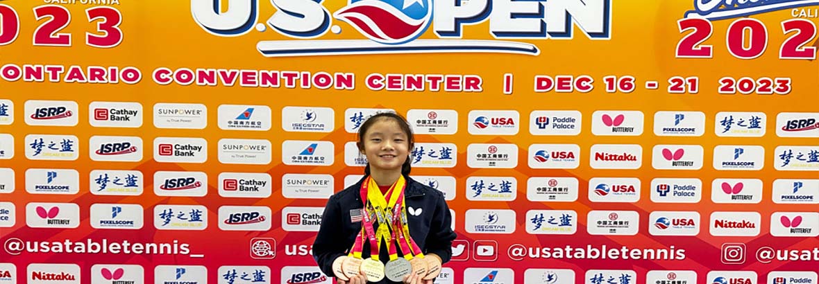 Congrats Angela He for a major medal haul at the 2023 US Open!
